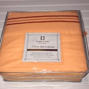 Brand New Clara Clark Cal King Sheer Set